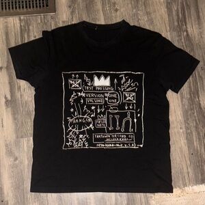 Rome Pays Off Shirt Mens large Short Sleeve T Shirt Jean Michel Basquiat